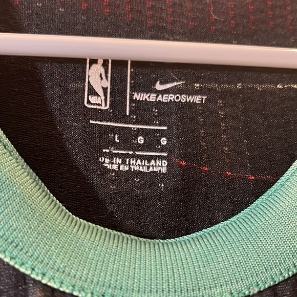 NIKE Gordon Hayward Boston Celtics NBA Dri Fit Jersey Black/Green-Large - Picture 5 of 5